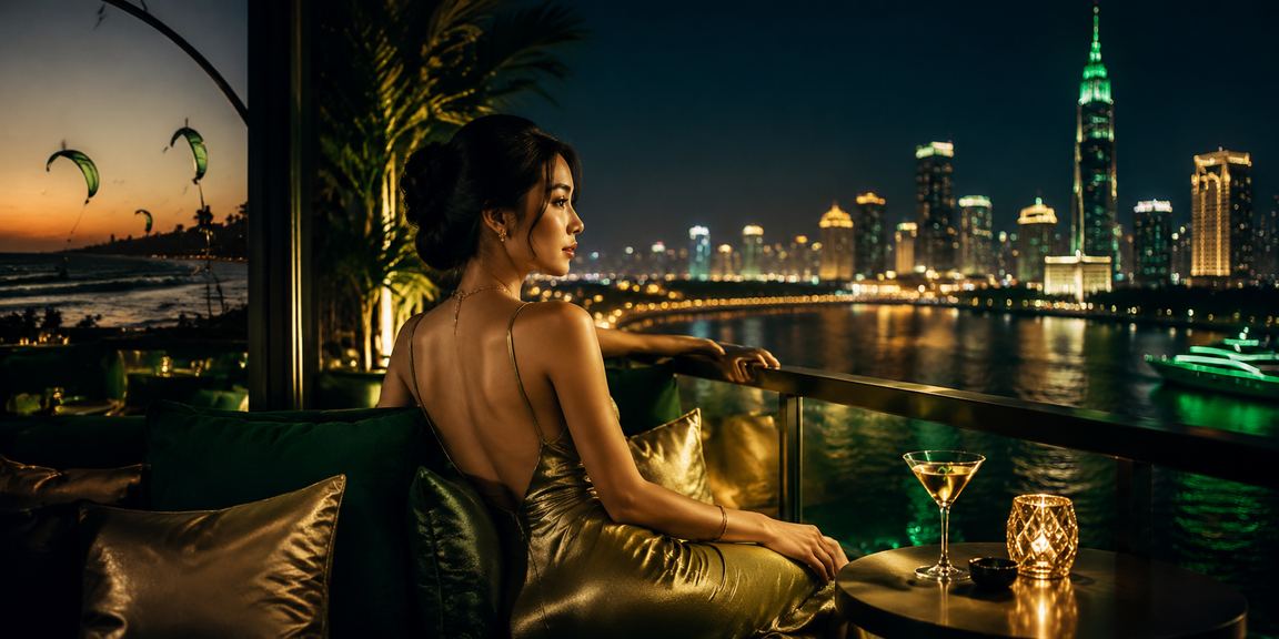 Không gian giải trí casino hiện đại tại Sài Gòn với người chơi trên di động